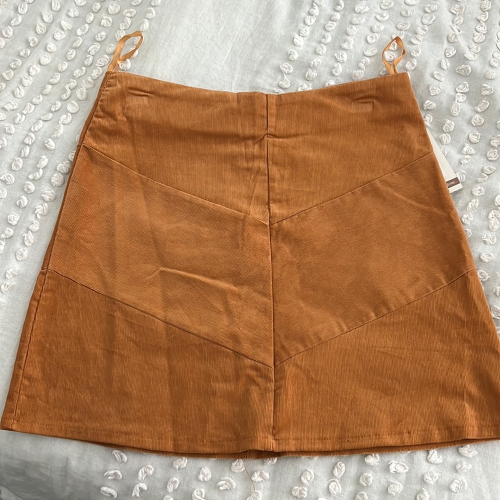 Corduroy Yellow Skirt